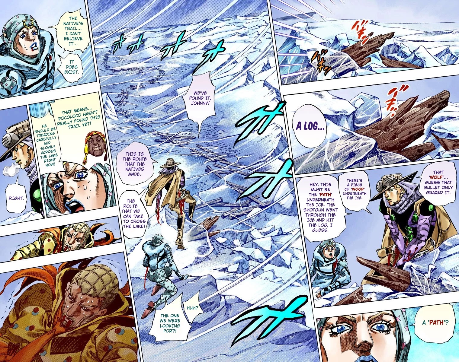 JoJo's Bizarre Adventure Part 7 - Steel Ball Run (Official Colored) chapter 54 page 43
