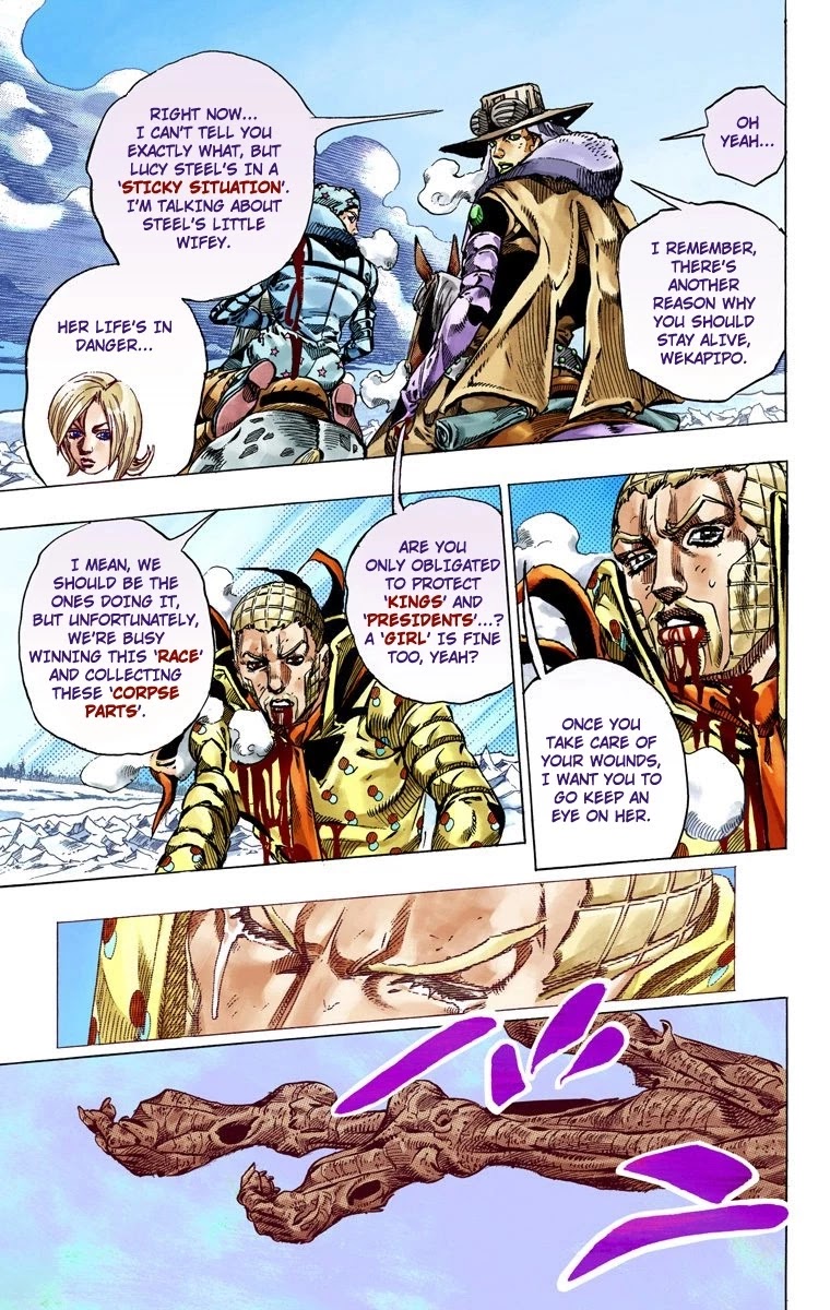 JoJo's Bizarre Adventure Part 7 - Steel Ball Run (Official Colored) chapter 54 page 45