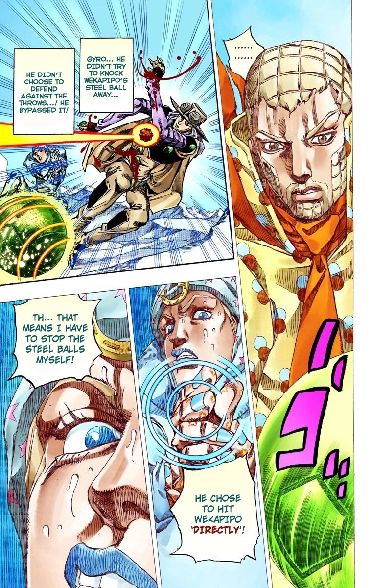 JoJo's Bizarre Adventure Part 7 - Steel Ball Run (Official Colored) chapter 54 page 9