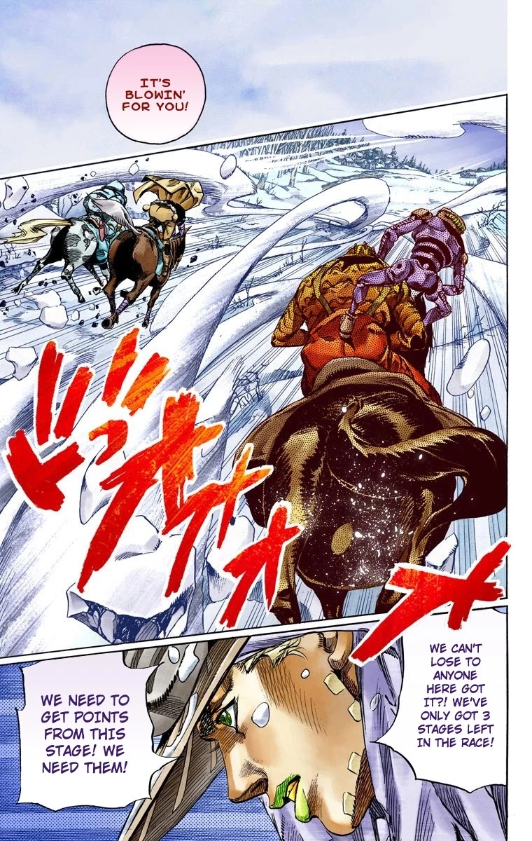 JoJo's Bizarre Adventure Part 7 - Steel Ball Run (Official Colored) chapter 55 page 14