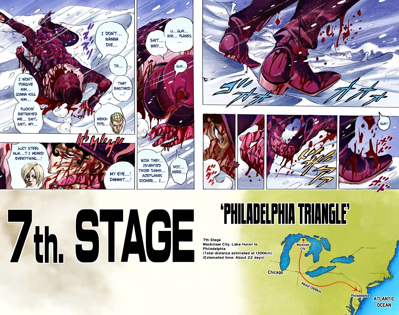 JoJo's Bizarre Adventure Part 7 - Steel Ball Run (Official Colored) chapter 55 page 27