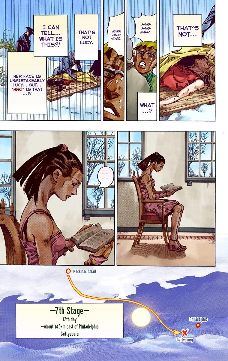 JoJo's Bizarre Adventure Part 7 - Steel Ball Run (Official Colored) chapter 56 page 7