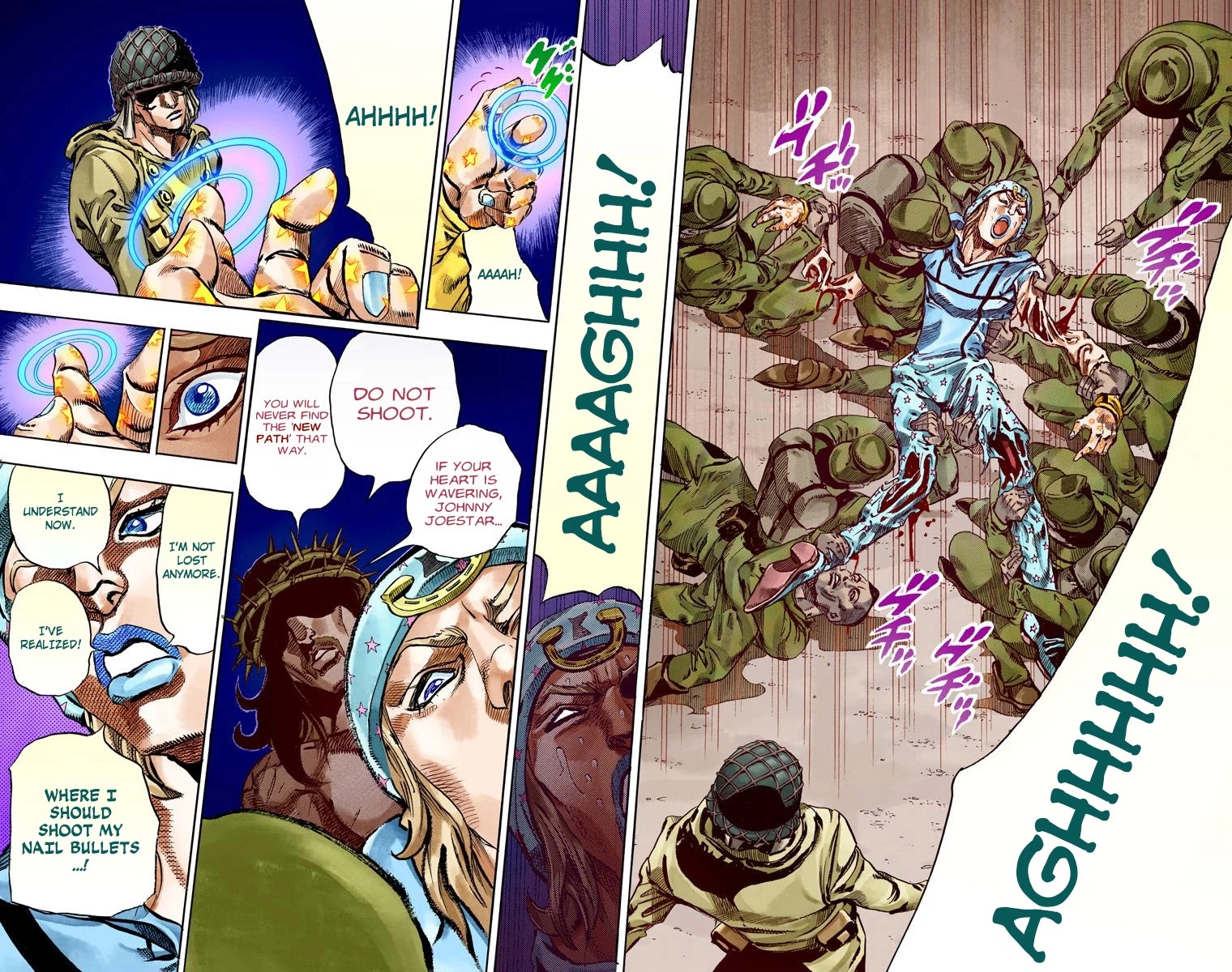 JoJo's Bizarre Adventure Part 7 - Steel Ball Run (Official Colored) chapter 58 page 42