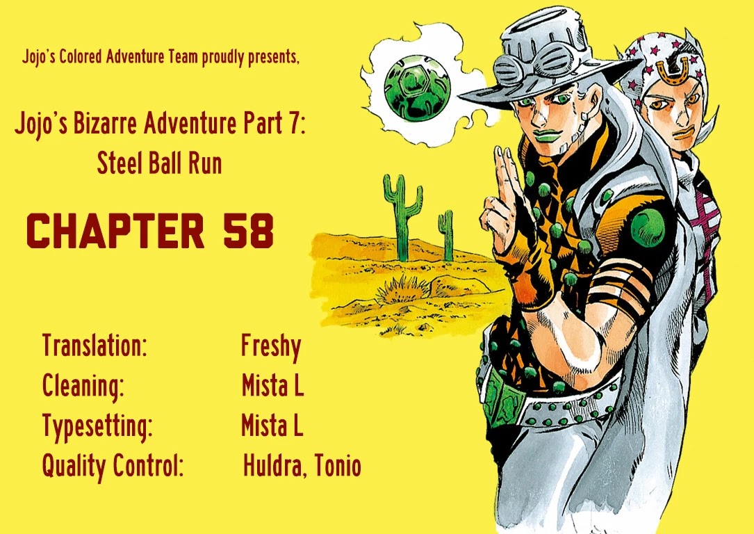 JoJo's Bizarre Adventure Part 7 - Steel Ball Run (Official Colored) chapter 58 page 44