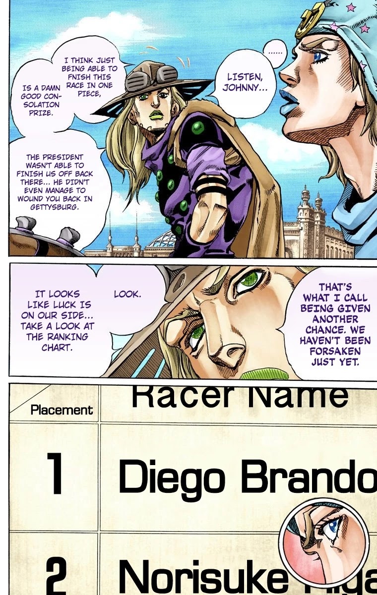 JoJo's Bizarre Adventure Part 7 - Steel Ball Run (Official Colored) chapter 60 page 10