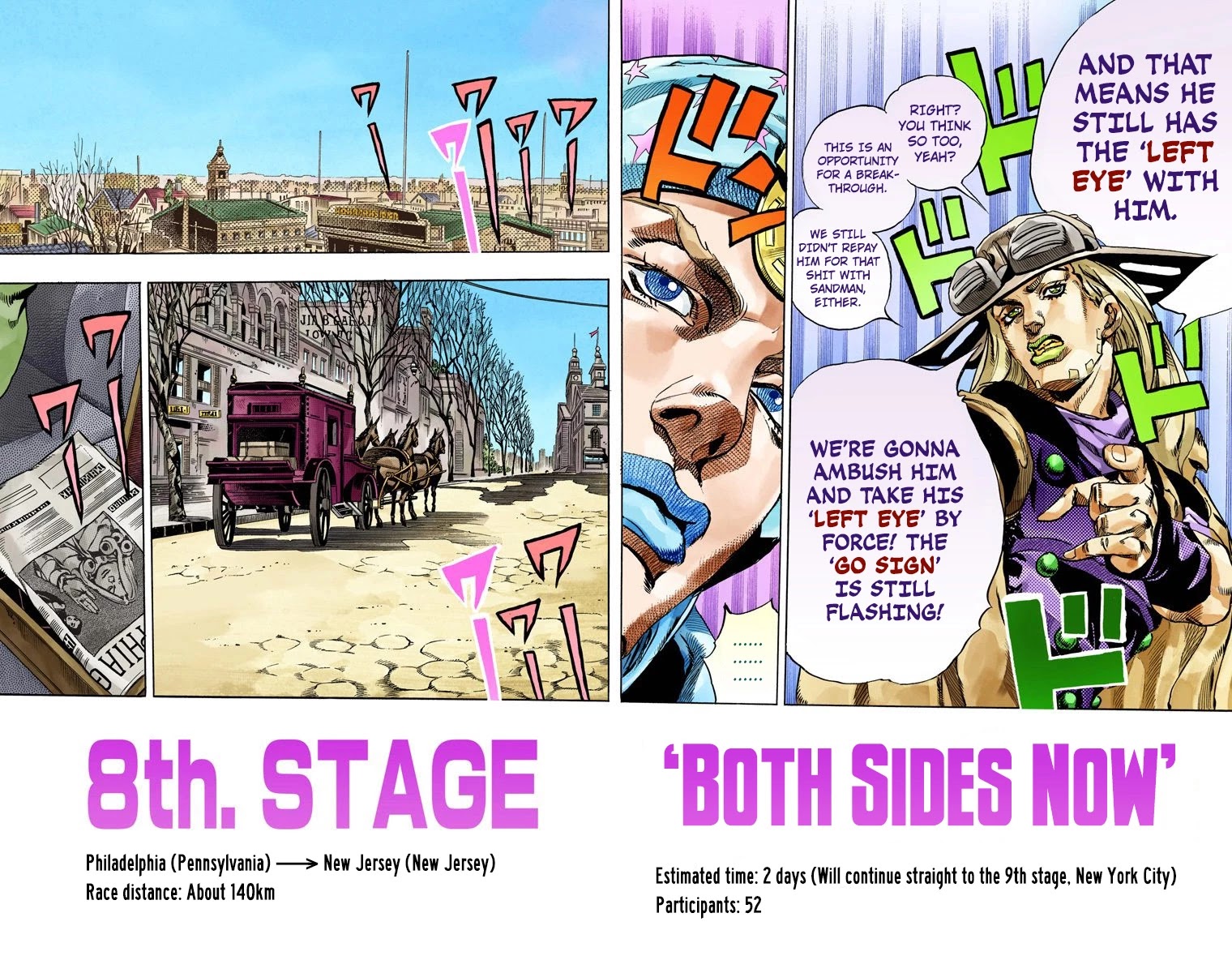 JoJo's Bizarre Adventure Part 7 - Steel Ball Run (Official Colored) chapter 60 page 12