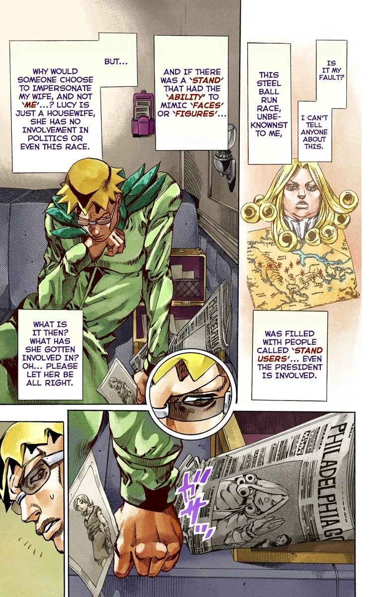 JoJo's Bizarre Adventure Part 7 - Steel Ball Run (Official Colored) chapter 60 page 14