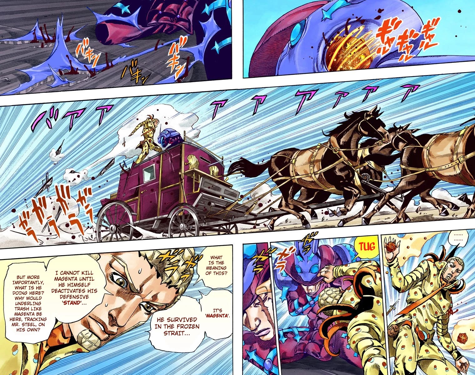 JoJo's Bizarre Adventure Part 7 - Steel Ball Run (Official Colored) chapter 60 page 33