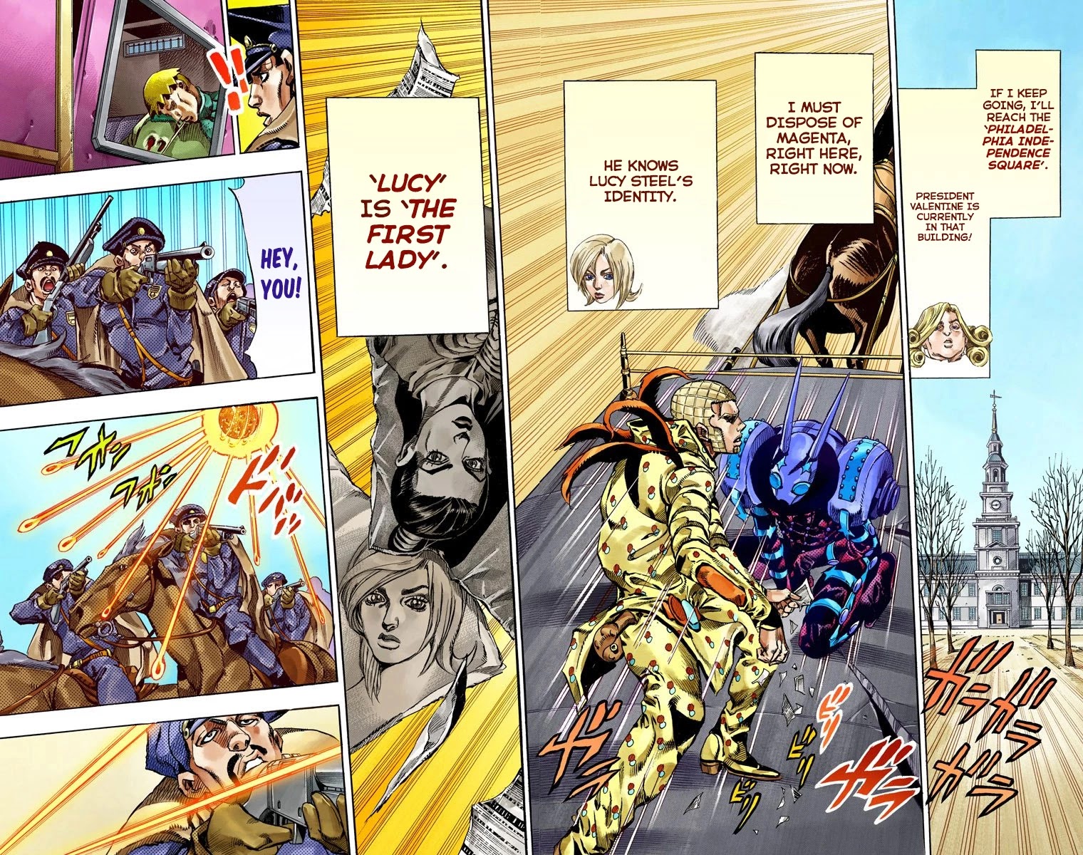 JoJo's Bizarre Adventure Part 7 - Steel Ball Run (Official Colored) chapter 60 page 37