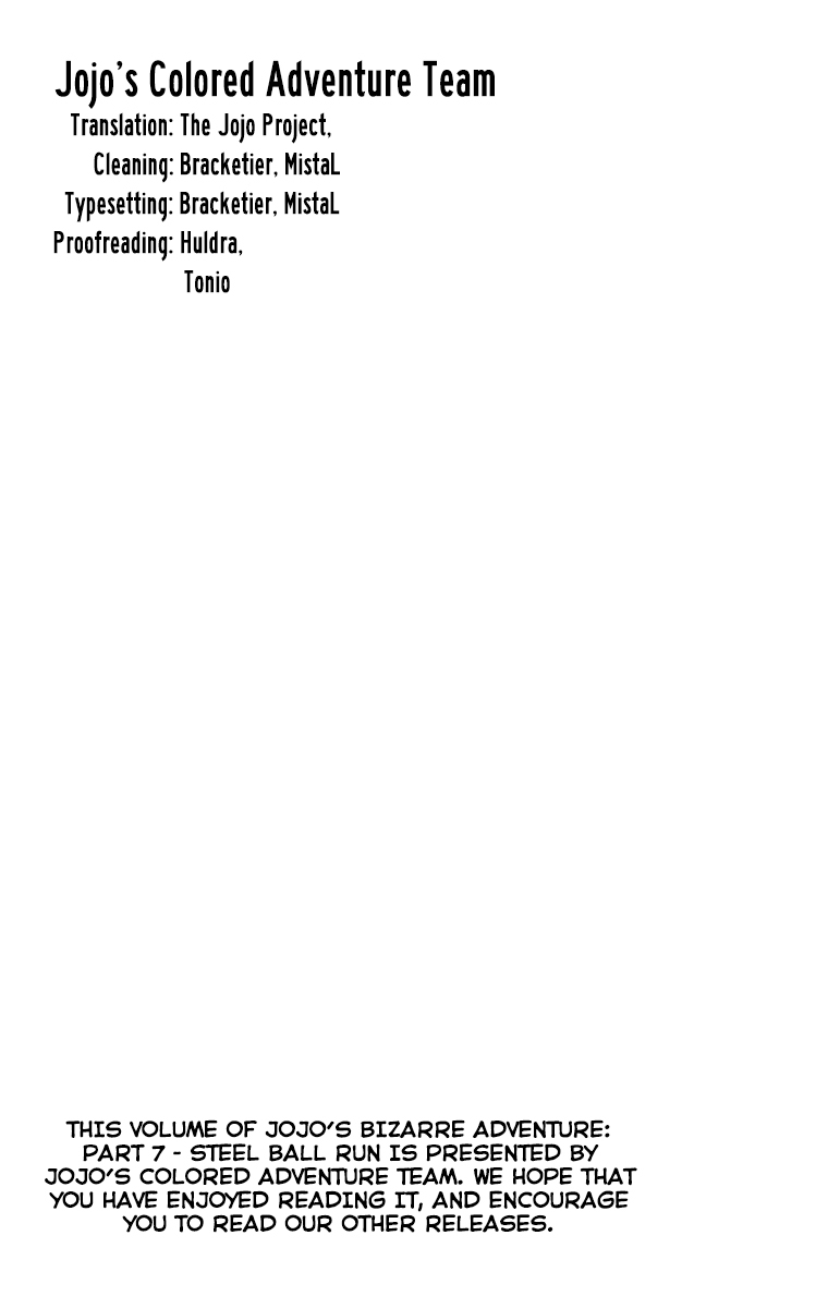 JoJo's Bizarre Adventure Part 7 - Steel Ball Run (Official Colored) chapter 63 page 8