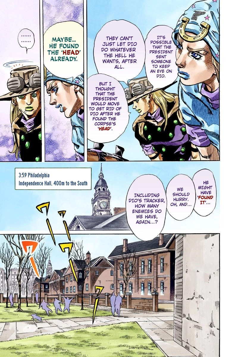 JoJo's Bizarre Adventure Part 7 - Steel Ball Run (Official Colored) chapter 64 page 10