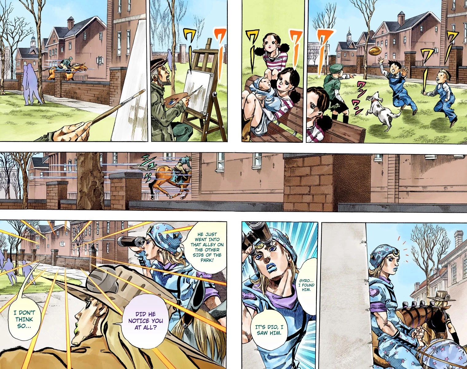 JoJo's Bizarre Adventure Part 7 - Steel Ball Run (Official Colored) chapter 64 page 11