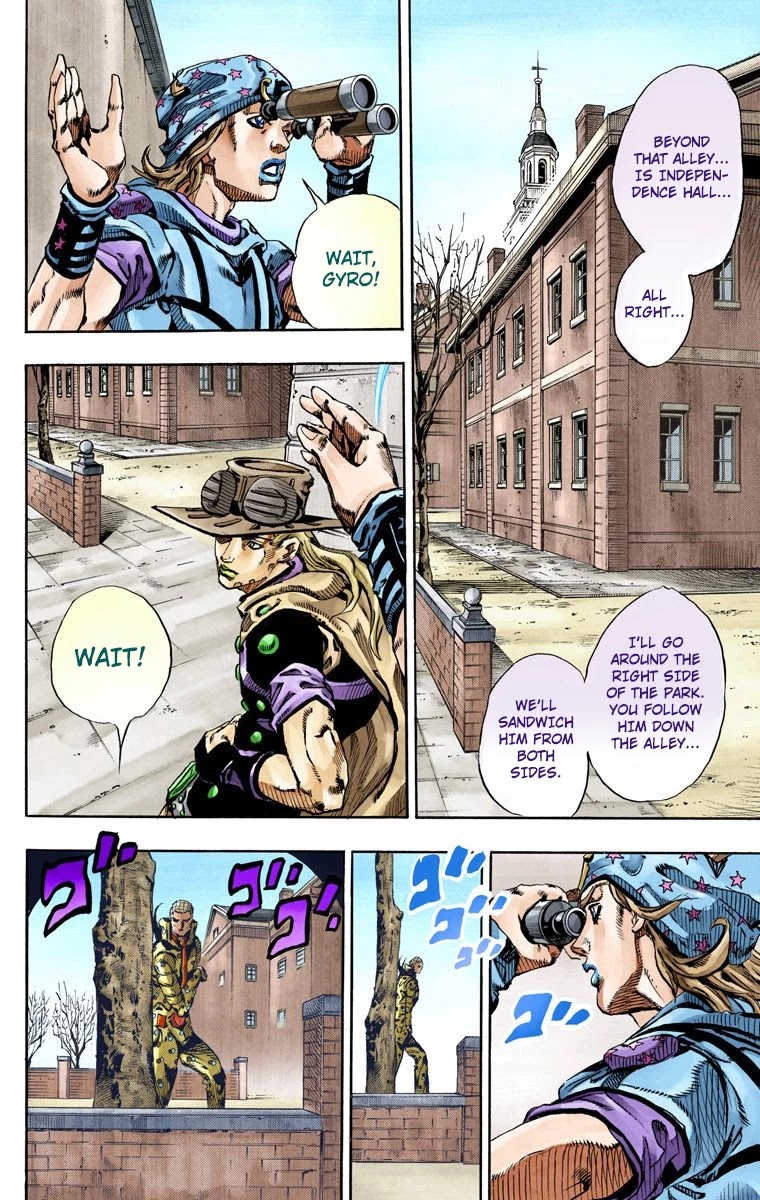 JoJo's Bizarre Adventure Part 7 - Steel Ball Run (Official Colored) chapter 64 page 12