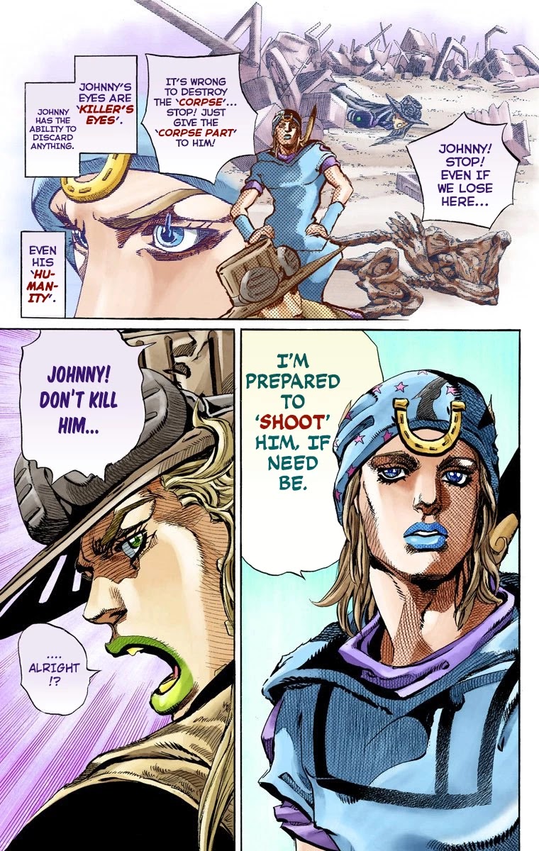 JoJo's Bizarre Adventure Part 7 - Steel Ball Run (Official Colored) chapter 64 page 15