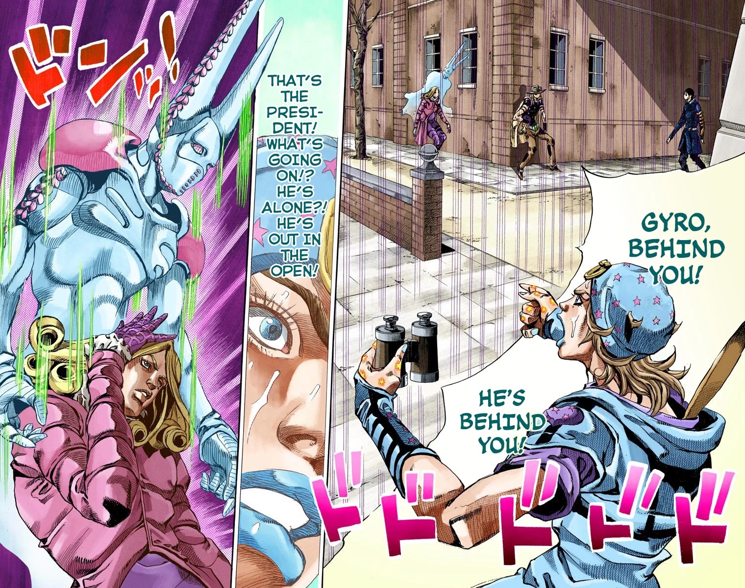 JoJo's Bizarre Adventure Part 7 - Steel Ball Run (Official Colored) chapter 64 page 23