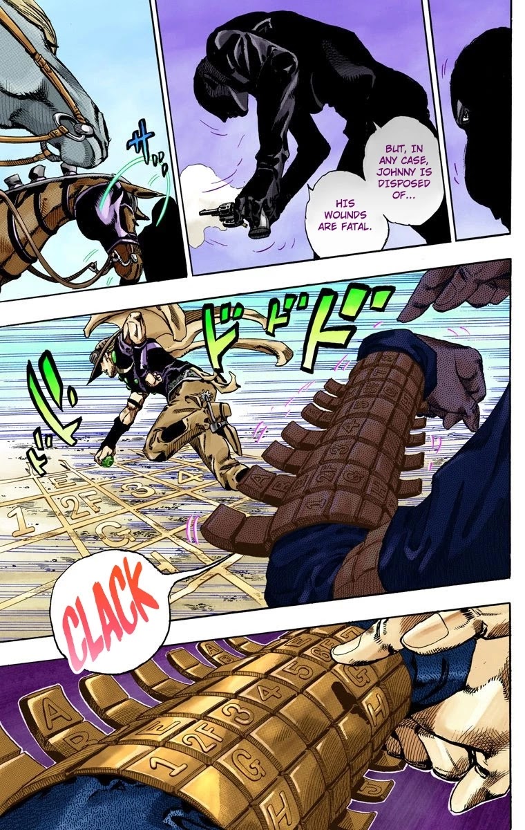 JoJo's Bizarre Adventure Part 7 - Steel Ball Run (Official Colored) chapter 65 page 17