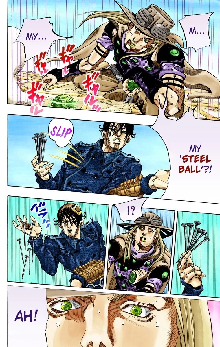 JoJo's Bizarre Adventure Part 7 - Steel Ball Run (Official Colored) chapter 65 page 22