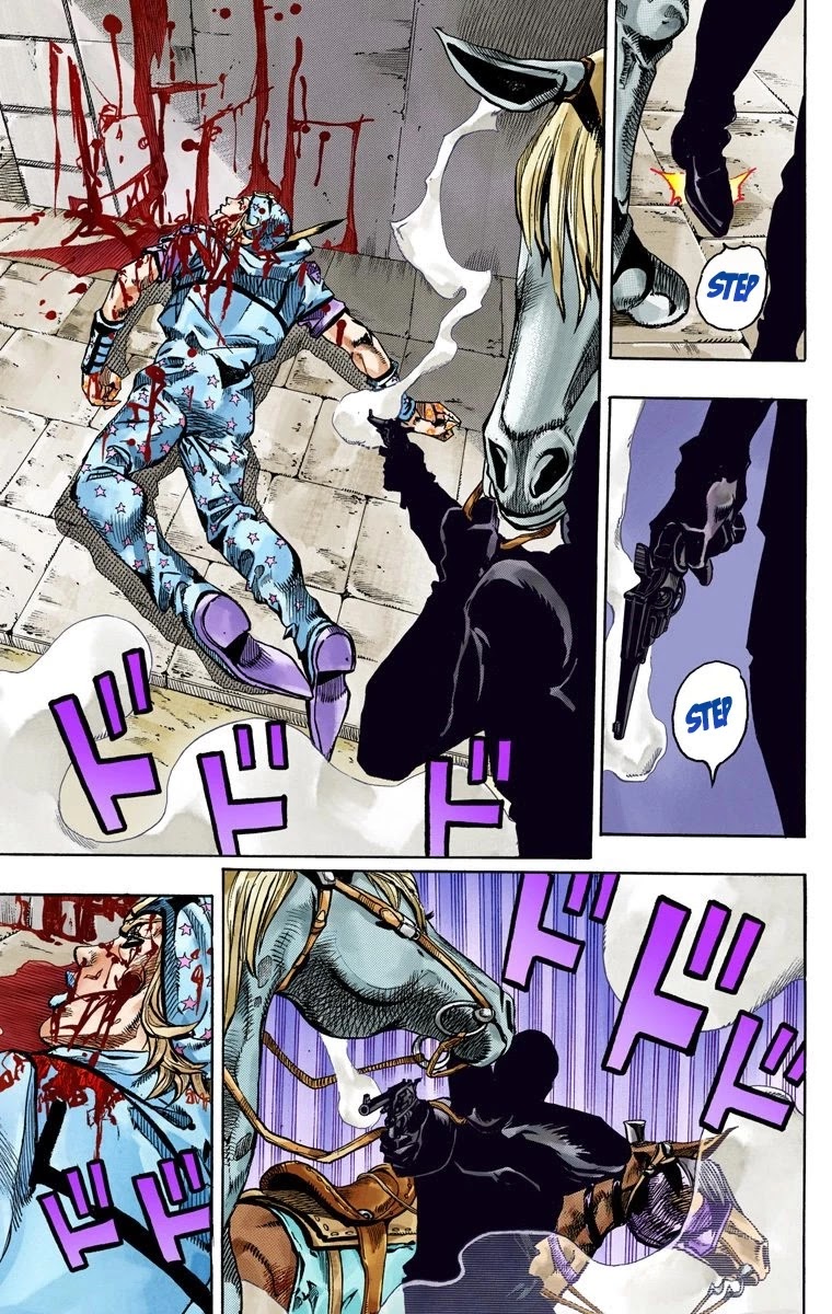 JoJo's Bizarre Adventure Part 7 - Steel Ball Run (Official Colored) chapter 65 page 7