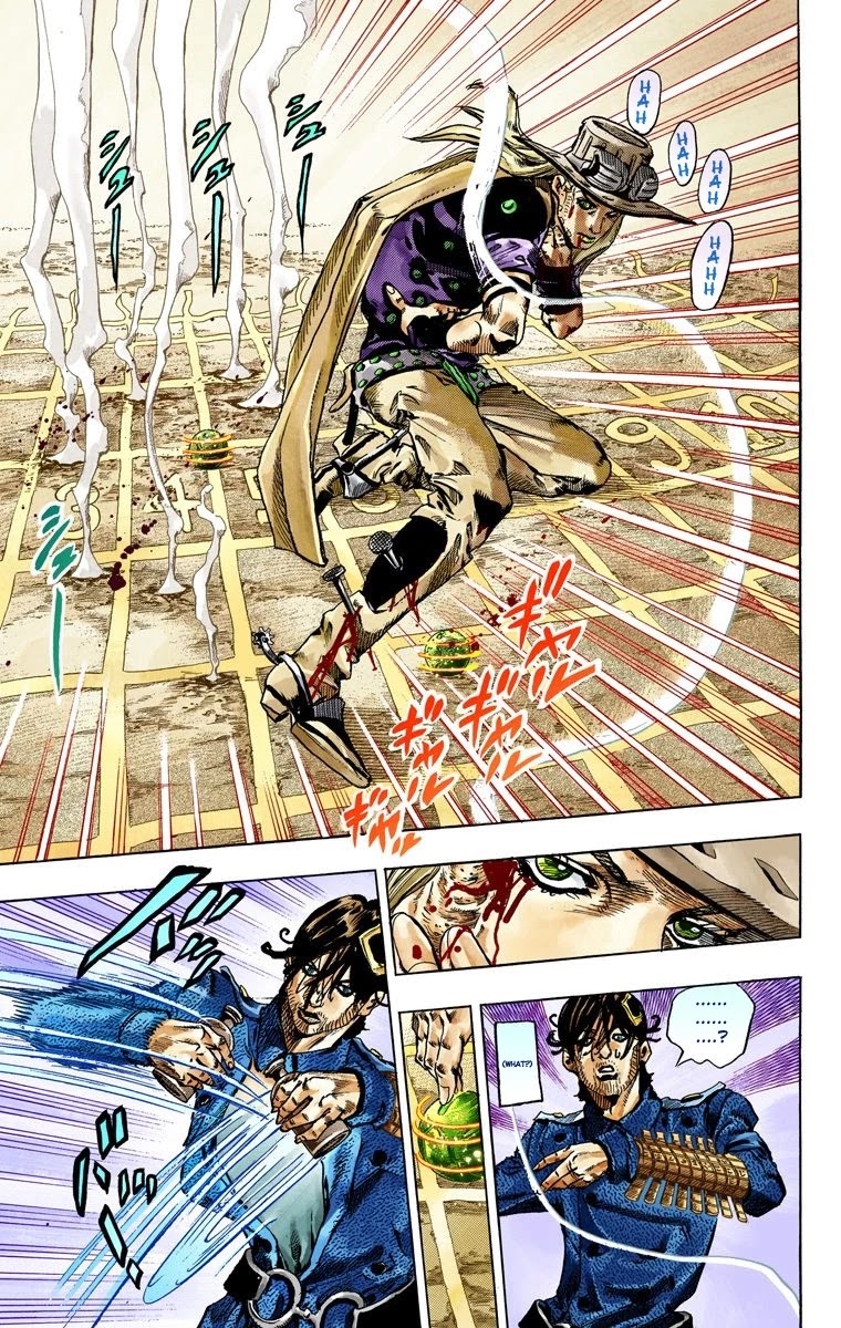 JoJo's Bizarre Adventure Part 7 - Steel Ball Run (Official Colored) chapter 66 page 10