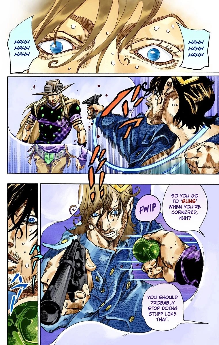 JoJo's Bizarre Adventure Part 7 - Steel Ball Run (Official Colored) chapter 66 page 17