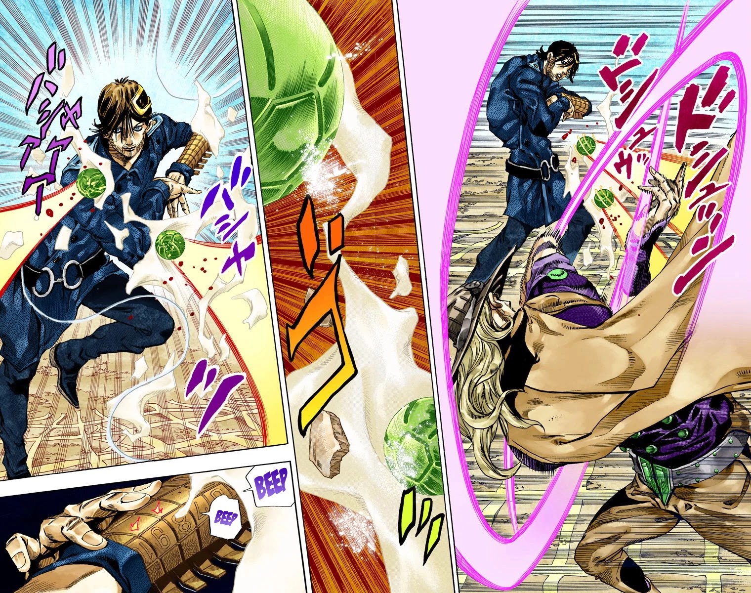 JoJo's Bizarre Adventure Part 7 - Steel Ball Run (Official Colored) chapter 66 page 7