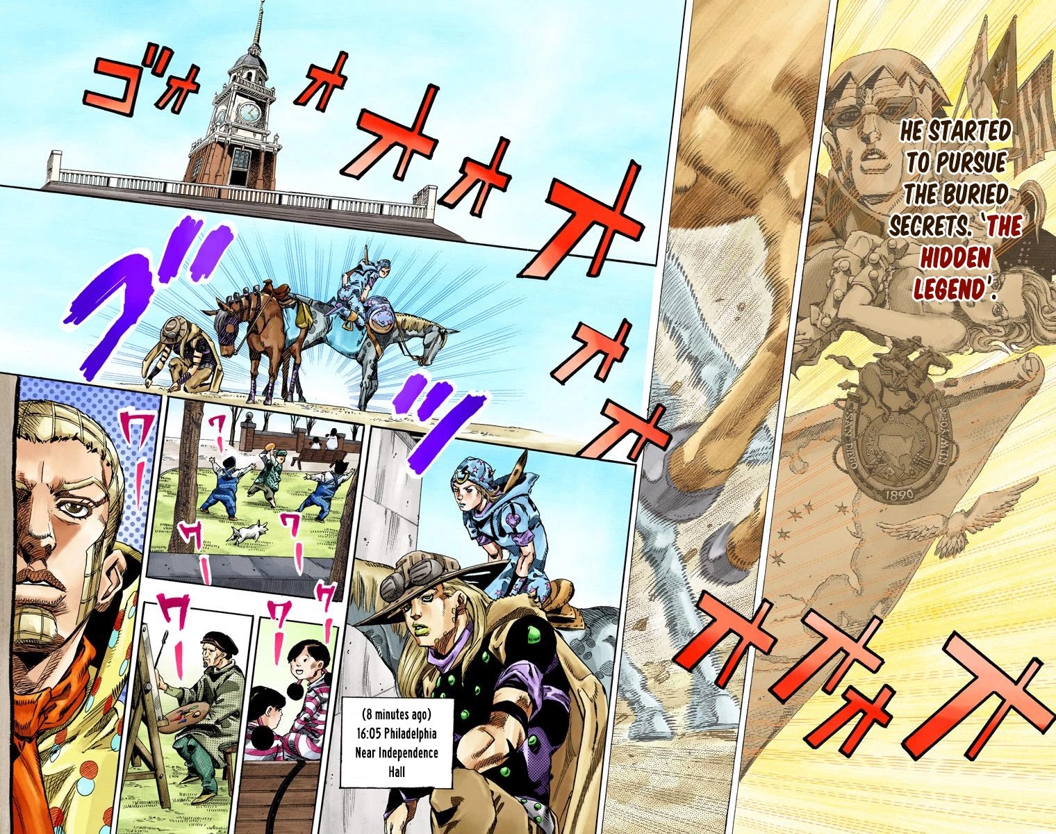 JoJo's Bizarre Adventure Part 7 - Steel Ball Run (Official Colored) chapter 67 page 15