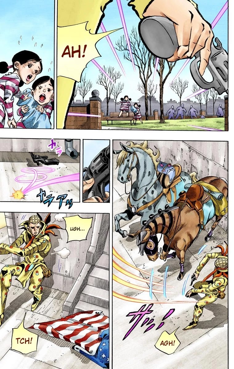 JoJo's Bizarre Adventure Part 7 - Steel Ball Run (Official Colored) chapter 67 page 35