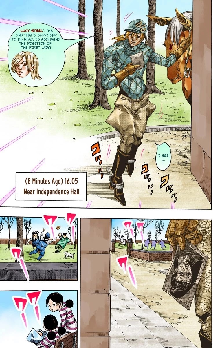 JoJo's Bizarre Adventure Part 7 - Steel Ball Run (Official Colored) chapter 67 page 40