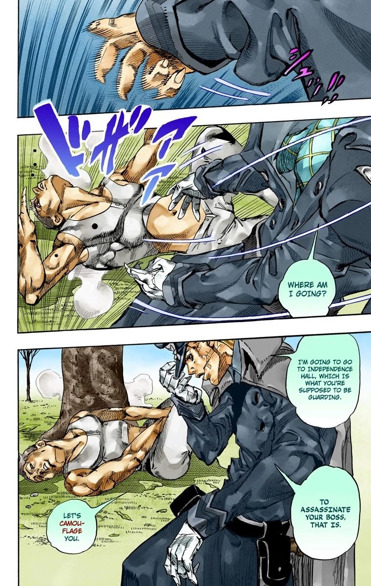 JoJo's Bizarre Adventure Part 7 - Steel Ball Run (Official Colored) chapter 67 page 43
