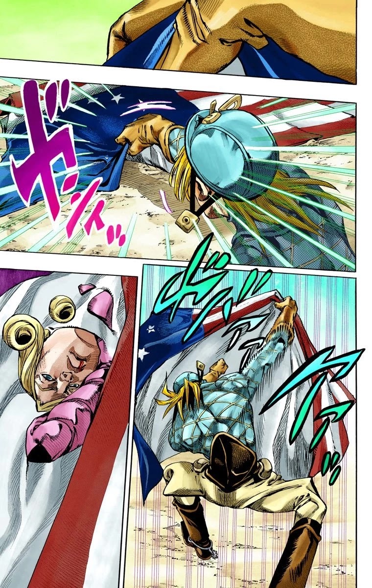 JoJo's Bizarre Adventure Part 7 - Steel Ball Run (Official Colored) chapter 69 page 20