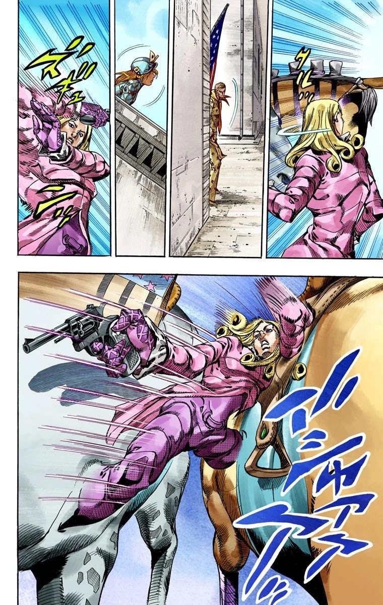 JoJo's Bizarre Adventure Part 7 - Steel Ball Run (Official Colored) chapter 69 page 35