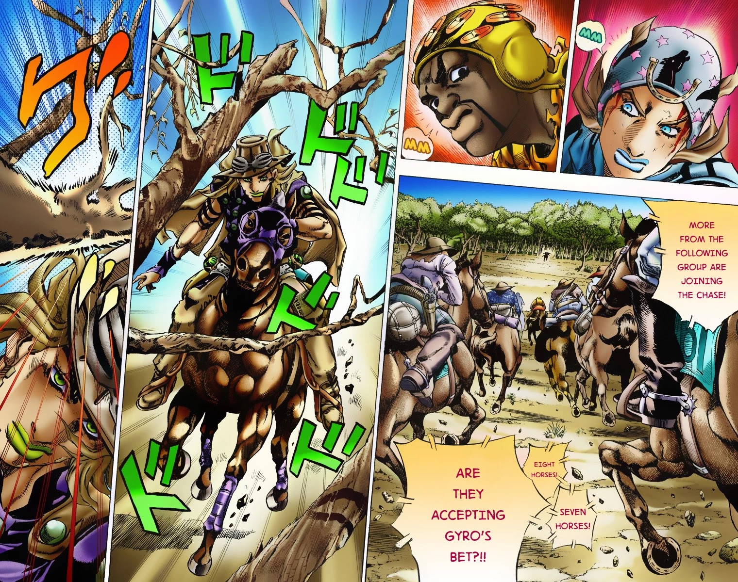 JoJo's Bizarre Adventure Part 7 - Steel Ball Run (Official Colored) chapter 7 page 22