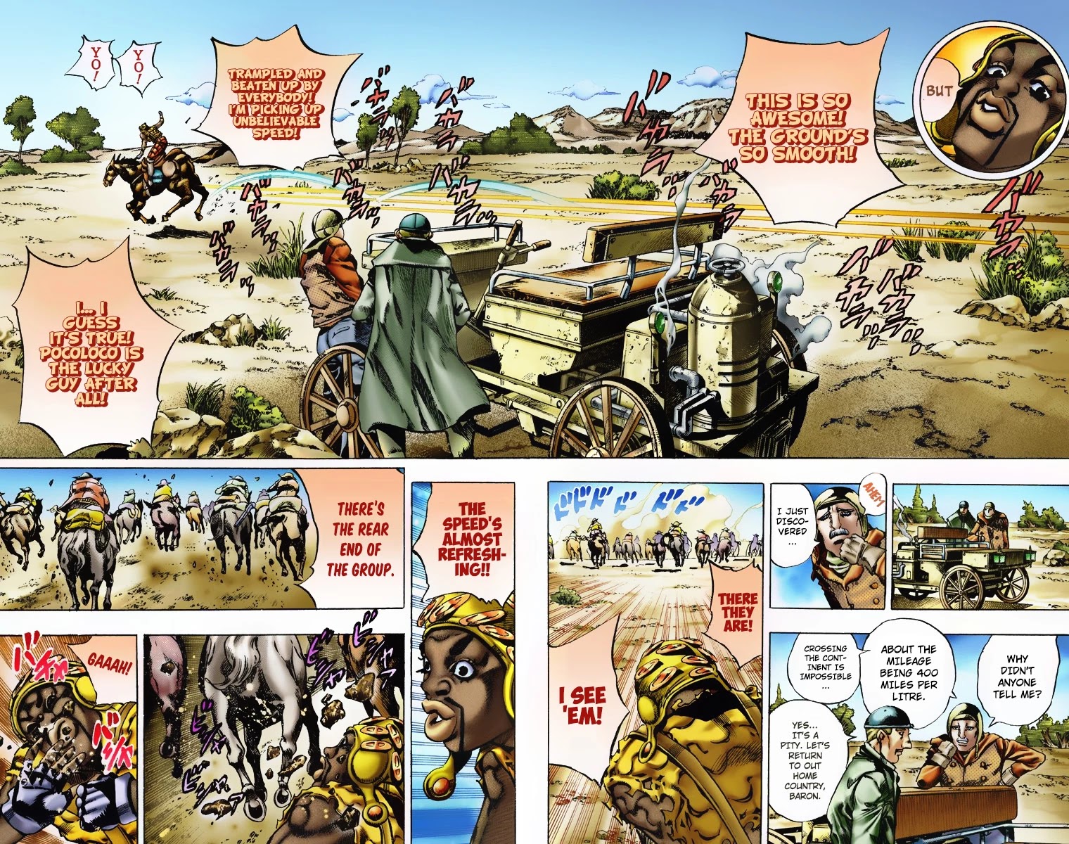 JoJo's Bizarre Adventure Part 7 - Steel Ball Run (Official Colored) chapter 7 page 3