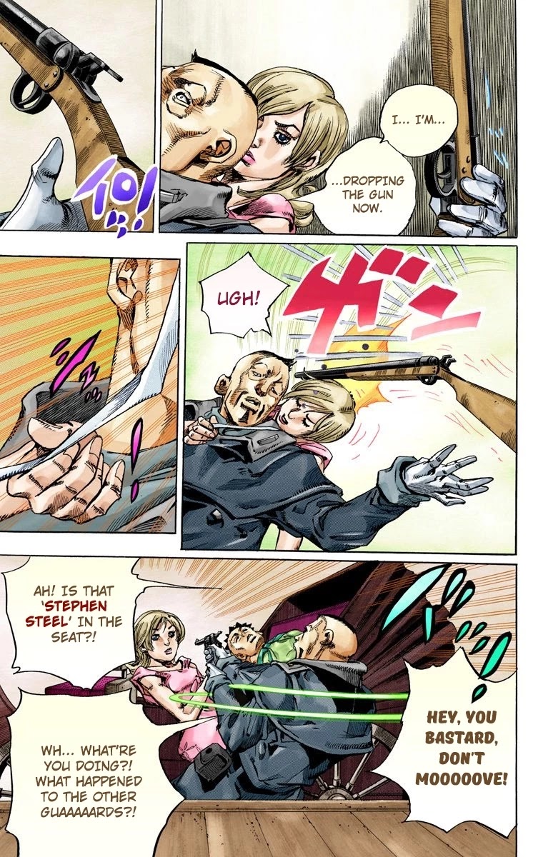 JoJo's Bizarre Adventure Part 7 - Steel Ball Run (Official Colored) chapter 72 page 28