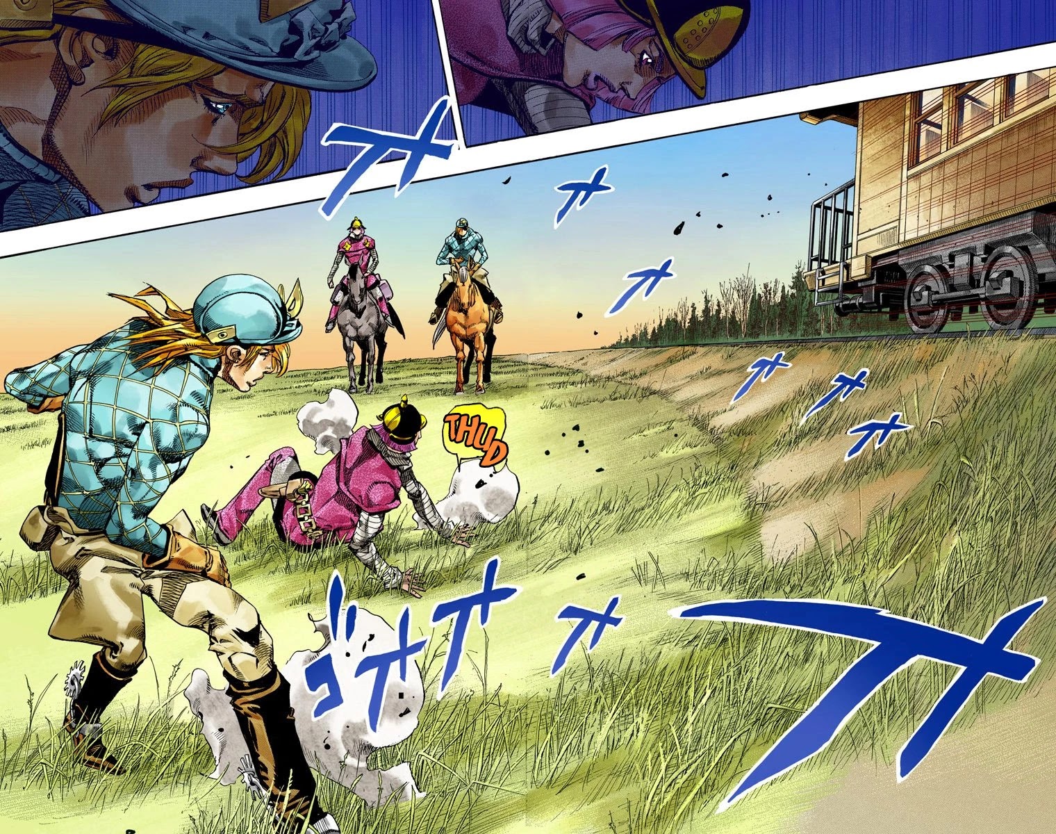 JoJo's Bizarre Adventure Part 7 - Steel Ball Run (Official Colored) chapter 74 page 24