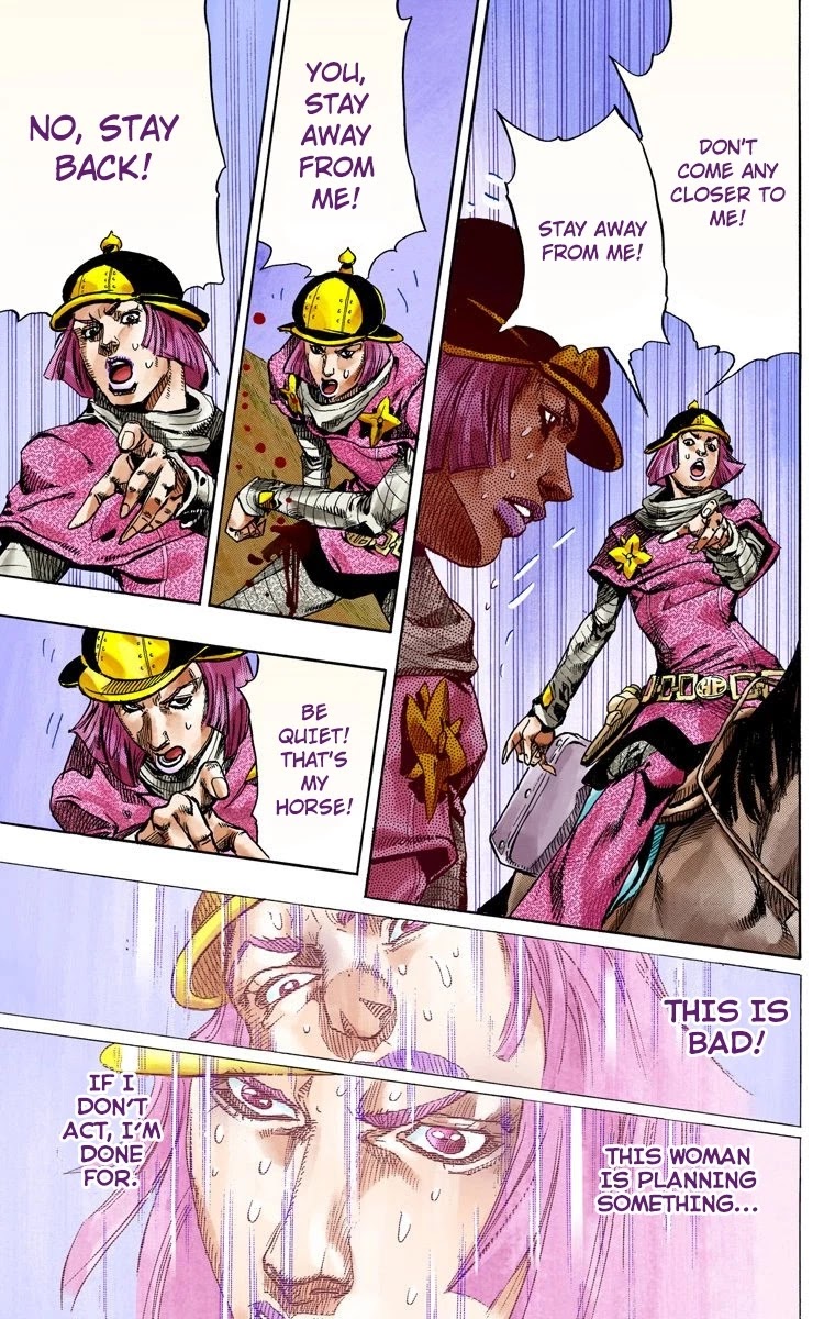 JoJo's Bizarre Adventure Part 7 - Steel Ball Run (Official Colored) chapter 74 page 33