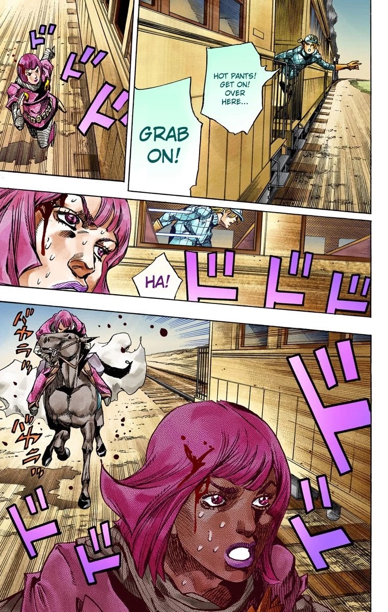 JoJo's Bizarre Adventure Part 7 - Steel Ball Run (Official Colored) chapter 74 page 44