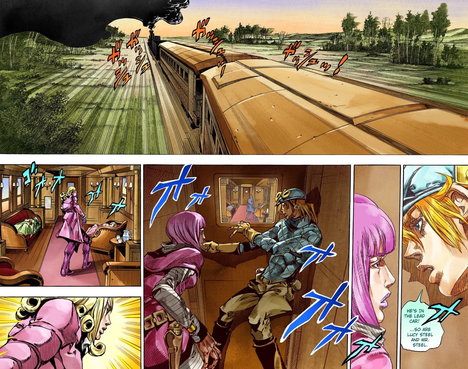 JoJo's Bizarre Adventure Part 7 - Steel Ball Run (Official Colored) chapter 75 page 3