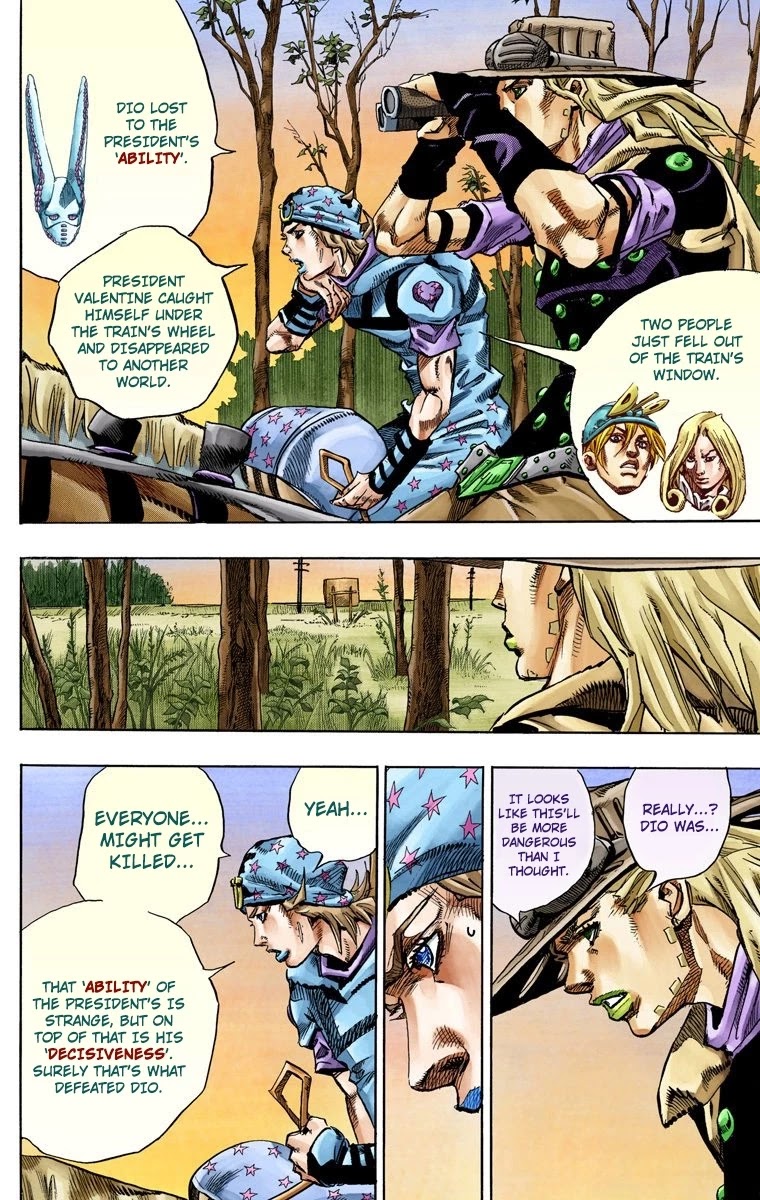JoJo's Bizarre Adventure Part 7 - Steel Ball Run (Official Colored) chapter 76 page 12