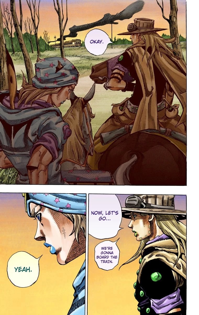 JoJo's Bizarre Adventure Part 7 - Steel Ball Run (Official Colored) chapter 76 page 17