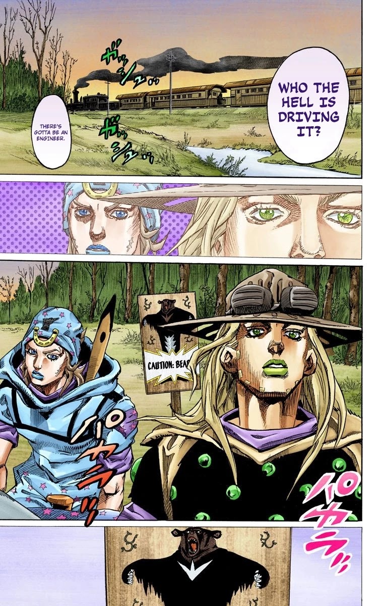 JoJo's Bizarre Adventure Part 7 - Steel Ball Run (Official Colored) chapter 76 page 22