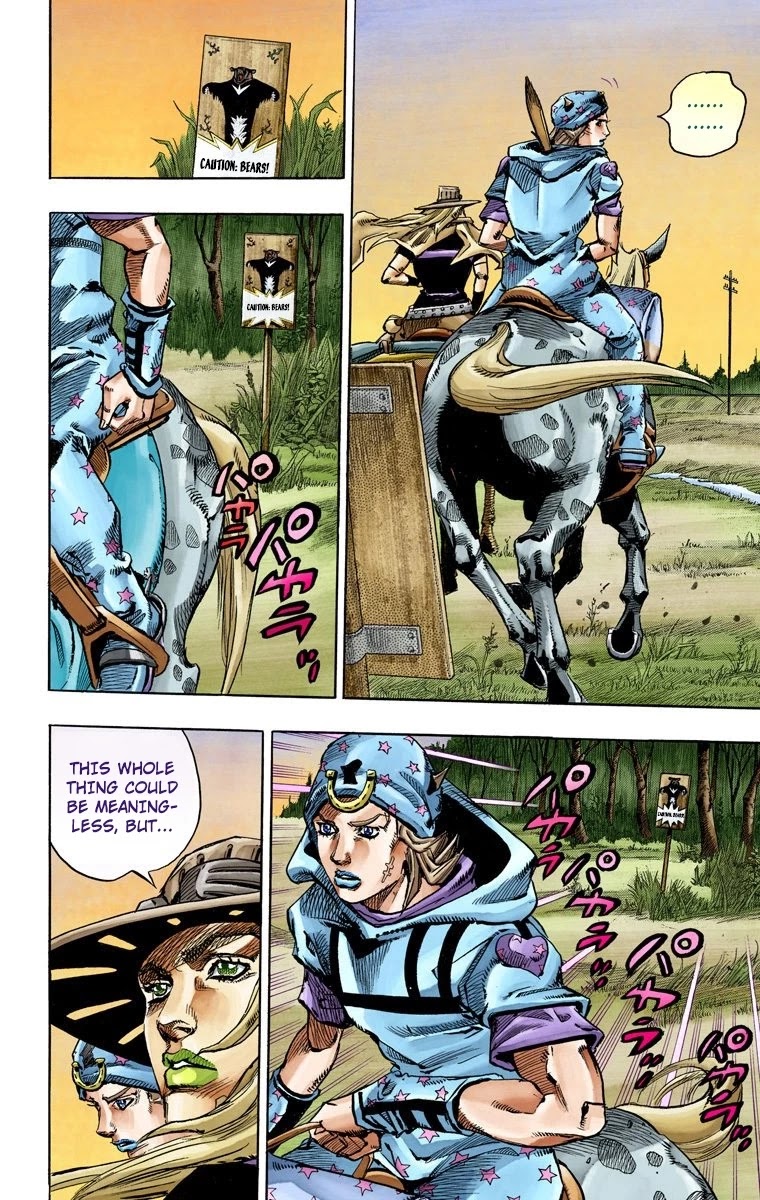 JoJo's Bizarre Adventure Part 7 - Steel Ball Run (Official Colored) chapter 76 page 23