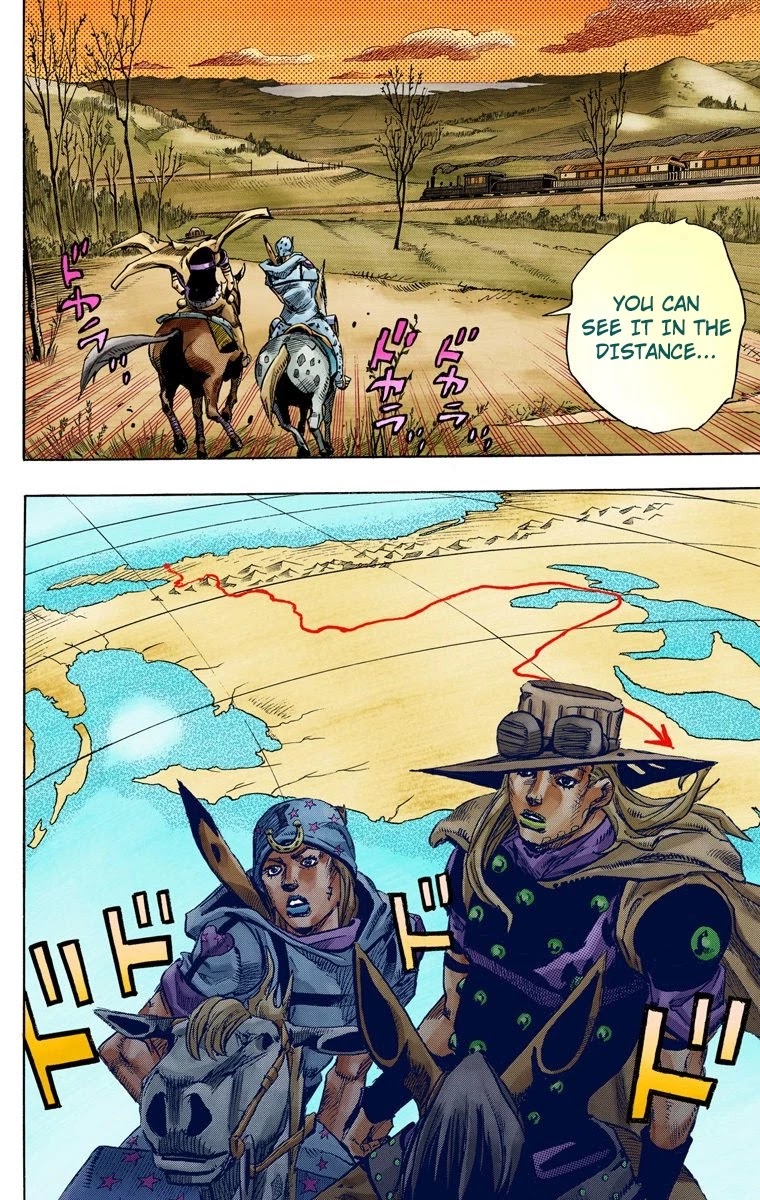 JoJo's Bizarre Adventure Part 7 - Steel Ball Run (Official Colored) chapter 77 page 11