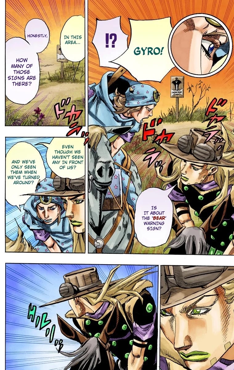 JoJo's Bizarre Adventure Part 7 - Steel Ball Run (Official Colored) chapter 77 page 13