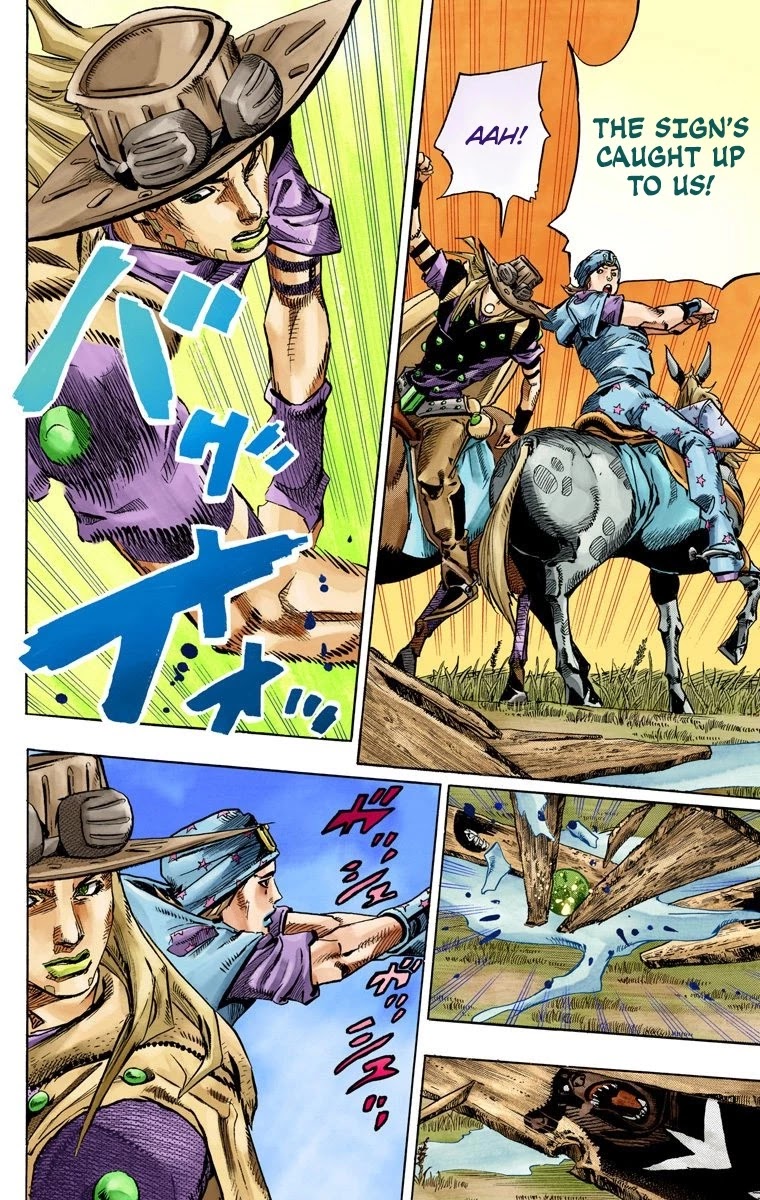 JoJo's Bizarre Adventure Part 7 - Steel Ball Run (Official Colored) chapter 77 page 16