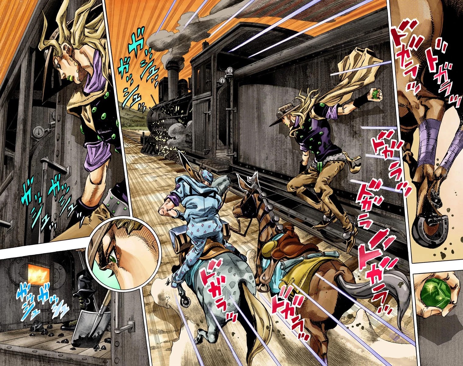 JoJo's Bizarre Adventure Part 7 - Steel Ball Run (Official Colored) chapter 78 page 9