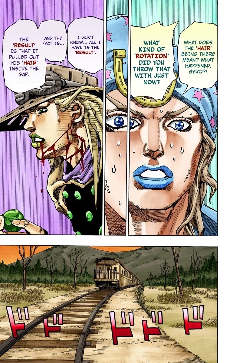 JoJo's Bizarre Adventure Part 7 - Steel Ball Run (Official Colored) chapter 79 page 36