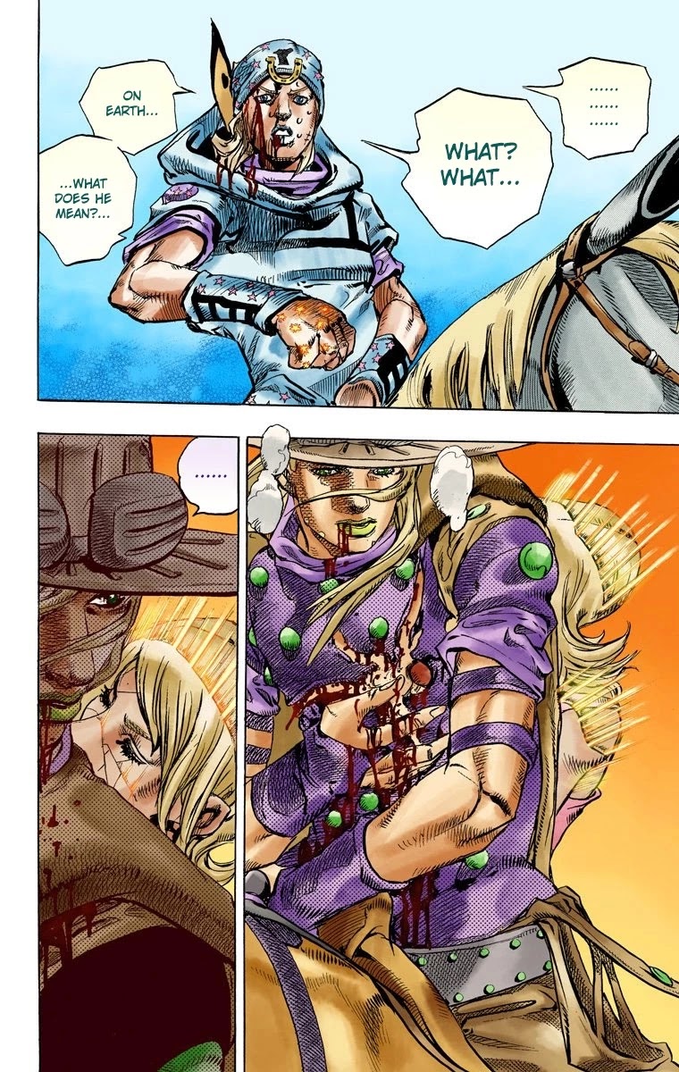 JoJo's Bizarre Adventure Part 7 - Steel Ball Run (Official Colored) chapter 84 page 20