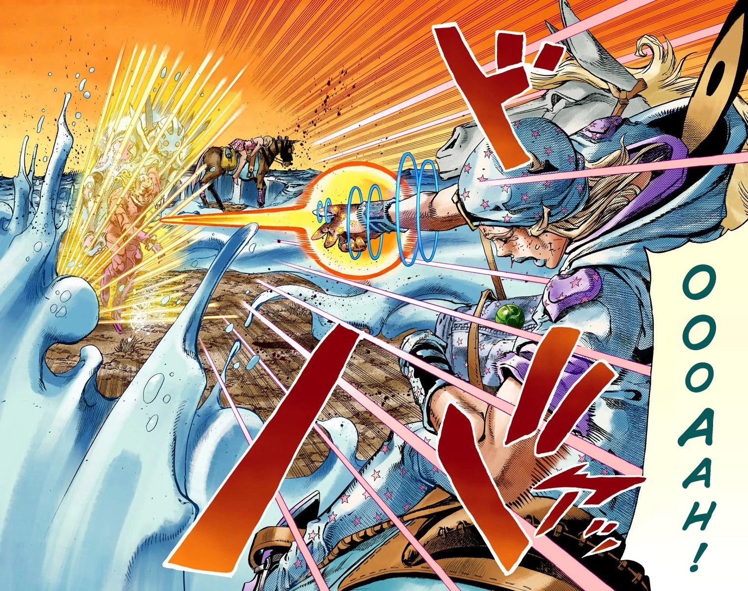 JoJo's Bizarre Adventure Part 7 - Steel Ball Run (Official Colored) chapter 85 page 9