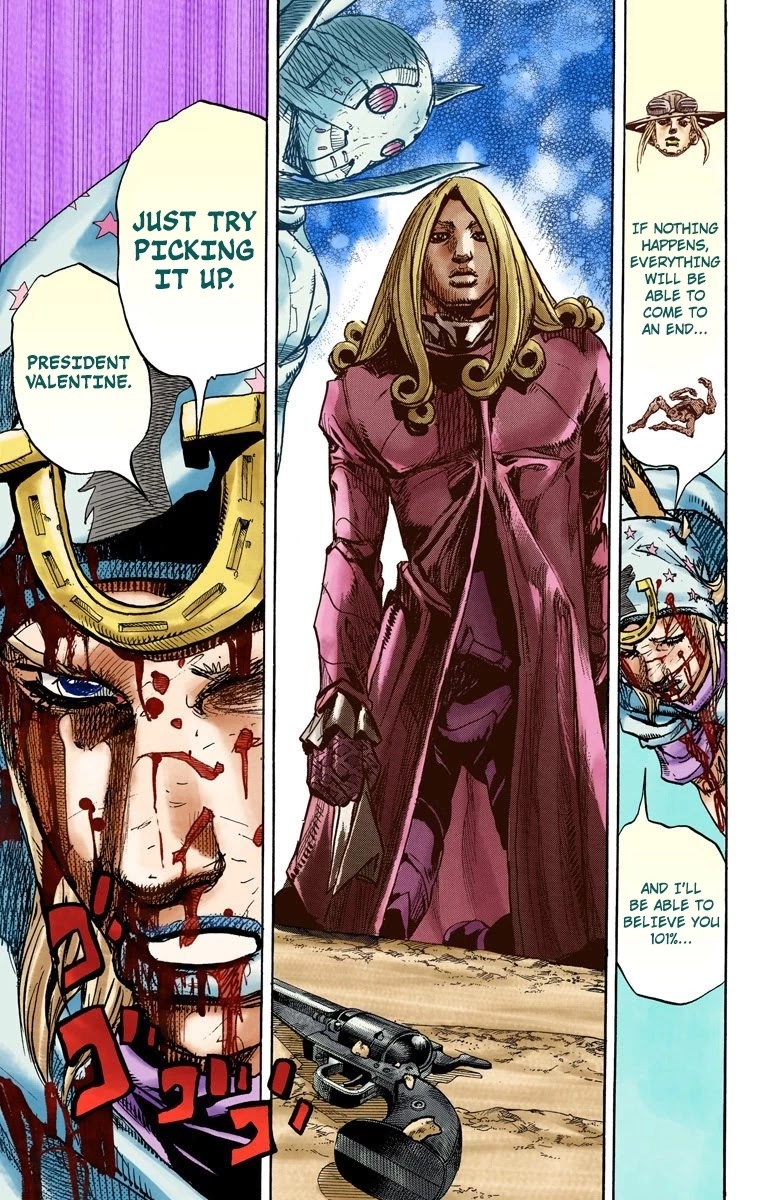JoJo's Bizarre Adventure Part 7 - Steel Ball Run (Official Colored) chapter 89 page 13